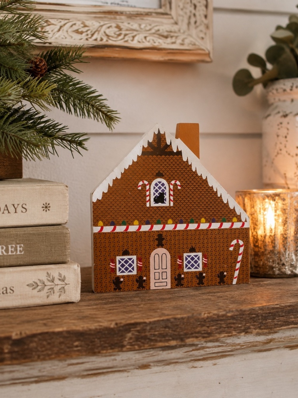Vintage 1993 Cat’s Meow Gingerbread House Fairy Tale Series Wooden Collectible
